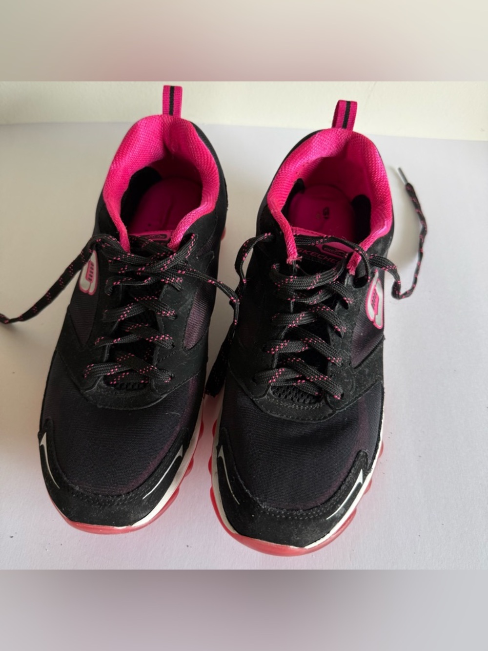 Skechers Sport Women's Size   9.5 Skech Air Black/Pink Running Shoes